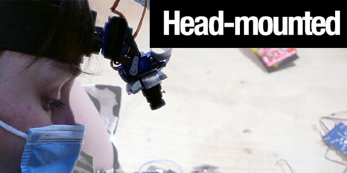 [Capush] head-mounted camera unit